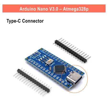 Arduino Nano V3.0  Type-C without USB Cable in Bahawalpur