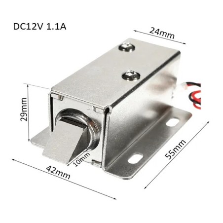 Ma1206 12V DC Solenoid Lock – Cabinet & Drawer Electric Door Lock