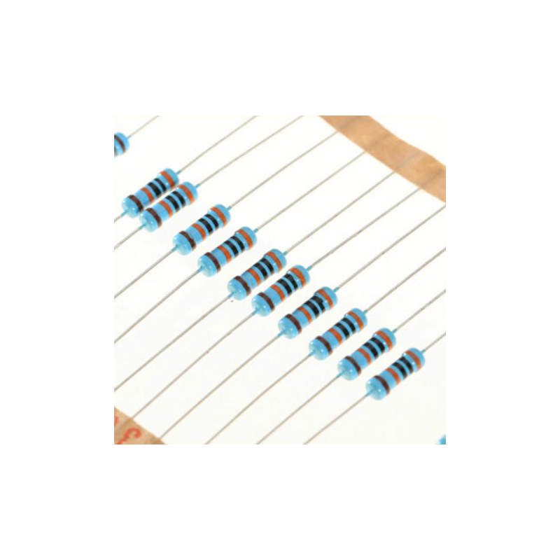 1/4W 0.25W Metal Film Resistor (0Ω–10MΩ, 1% Tolerance) – High
