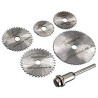 6 Pcs HSS Circular Saw Blade Set for Metal Cutting  Dremel Rotary Tool